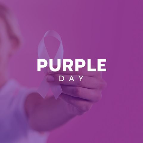 purple day awareness with epilepsy ribbon - Download Free Stock Templates Pikwizard.com