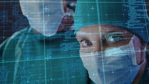 Medical Professionals Analyzing Data with Advanced Technology