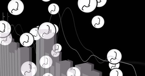 abstract business data with profile icons and graphs - Download Free Stock Images Pikwizard.com
