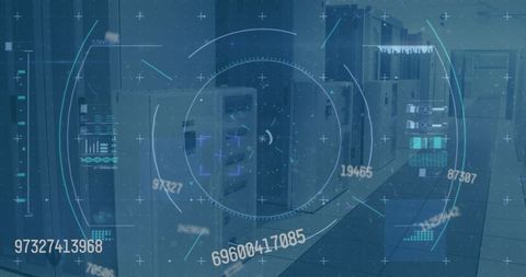 Digital Data Processing with Virtual Interface in Office - Download Free Stock Images Pikwizard.com
