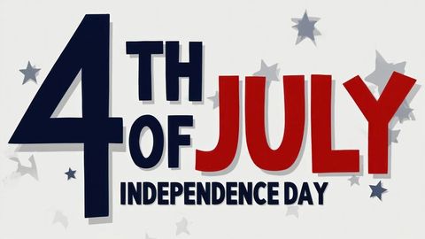 4th of July Independence Day Festive Graphic Design