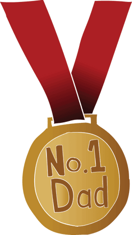 transparent no.1 dad medal with red ribbon - Download Free Stock Videos Pikwizard.com