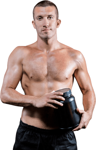 transparent background of athlete holding nutrition supplement - Download Free Stock Videos Pikwizard.com