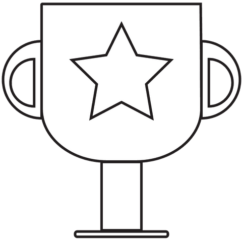 transparent cup icon with star for awards and winning concepts - Download Free Stock Videos Pikwizard.com