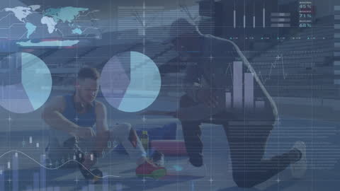 Animated Data Overlay with Sportsman and Coach Interaction