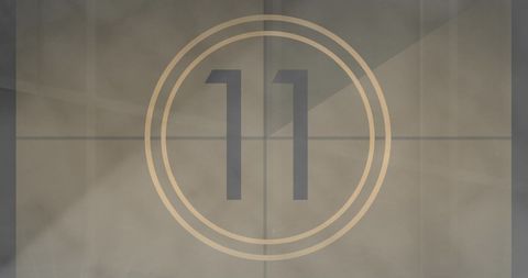 Vintage Style Film Countdown Timer on Grey Background - Download Free Stock Images Pikwizard.com