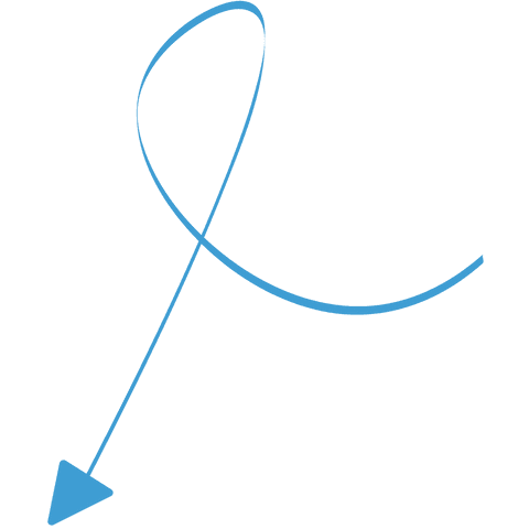 blue curved down arrow on transparent background - Download Free Stock Videos Pikwizard.com