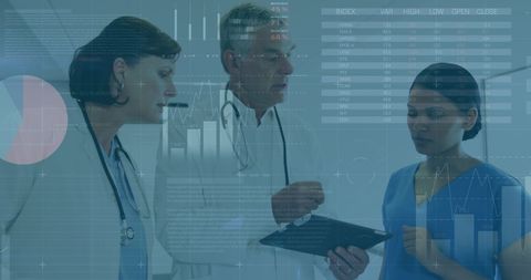 Healthcare Professionals Discussing Data Analytics - Download Free Stock Images Pikwizard.com