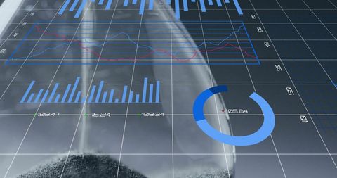 Modern Data Concepts Intersecting with Hourglass Imagery - Download Free Stock Images Pikwizard.com