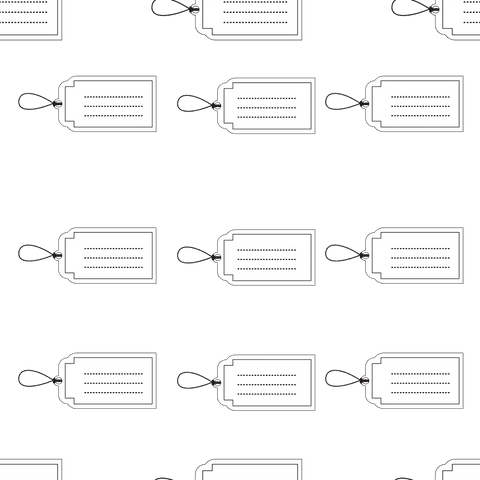 White Gift Labels Pattern on Transparent Background - Download Free Stock Videos Pikwizard.com