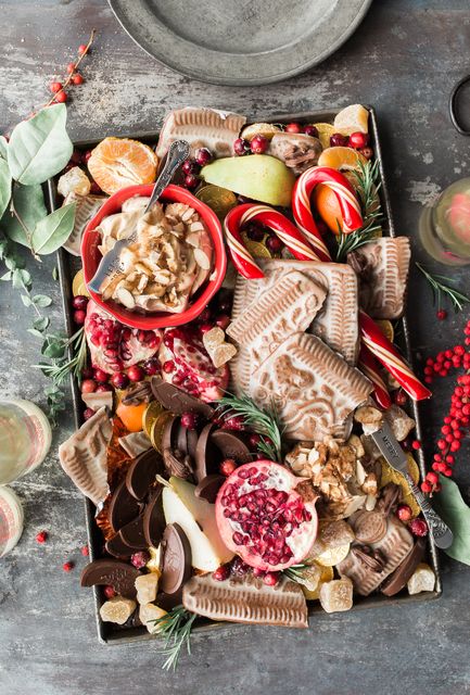 Festive Holiday Charcuterie Board with Assorted Treats - Download Free Stock Photos Pikwizard.com
