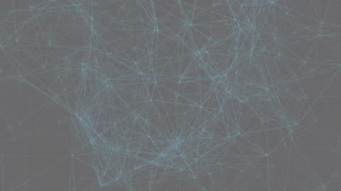 Digital Network Connections Animated Graphic with Blue Lines