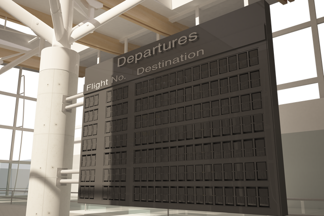 Transparent airport departures board illustration editable vector - Download Free Stock Videos Pikwizard.com