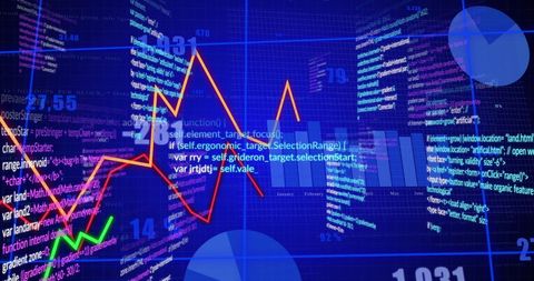 Complex Financial Data Visuals with Coding Elements and Charts - Download Free Stock Images Pikwizard.com