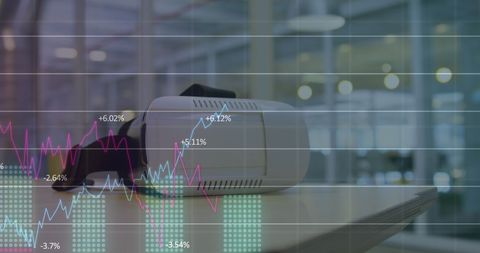 virtual reality technology and financial data visualization - Download Free Stock Images Pikwizard.com