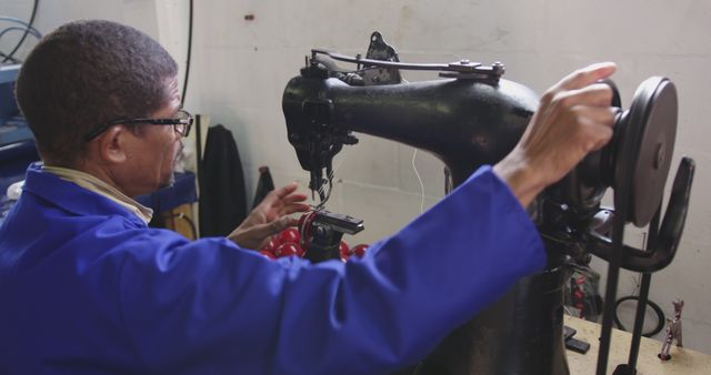 Man Operating Heavy Machinery in Industrial Workshop - Download Free Stock Images Pikwizard.com