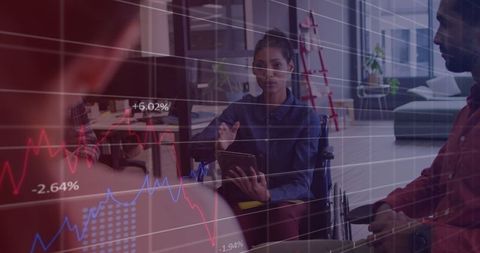 Data analytics meeting with inclusive team strategy discussion