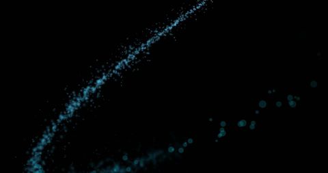 Elegant Swirling Blue Lights on Dark Background