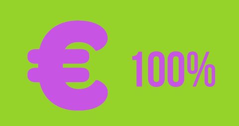 Vibrant Pink Euro Symbol on Lime Green Background - Download Free Stock Images Pikwizard.com