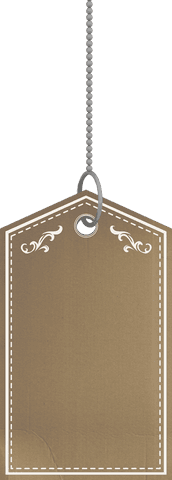 Transparent Hanging Craft Cardboard Label with Floral Elements - Download Free Stock Videos Pikwizard.com