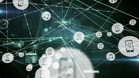 Digital Music and Technology Connectivity Concept Network