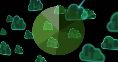 Cloud Icon Transfer with Data Processing Element - Download Free Stock Images Pikwizard.com