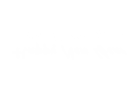 Happy New Year Handwritten White Text on Transparent Background - Download Free Stock Videos Pikwizard.com