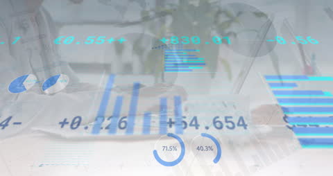 Global Technology Interface with Data Analytics Graphics