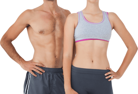 Transparent Fit Couple Displaying Their Physique with Confidence