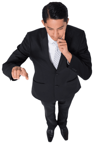 Transparent Asian Businessman Interacting with Virtual Interface - Download Free Stock Videos Pikwizard.com