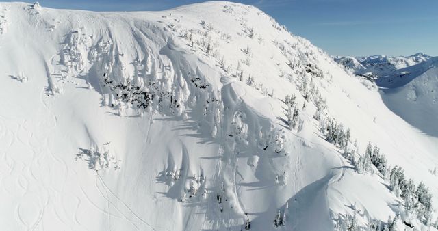 Pristine Snow-Covered Mountain Peak in Winter Landscape - Download Free Stock Images Pikwizard.com