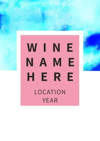 Vibrant Wine Label Template with Abstract Background - Download Free Stock Templates Pikwizard.com