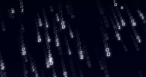 Abstract Binary Code Data Stream on Dark Background - Download Free Stock Images Pikwizard.com