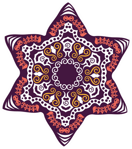 intricate six-pointed mandala star on transparent background - Download Free Stock Videos Pikwizard.com