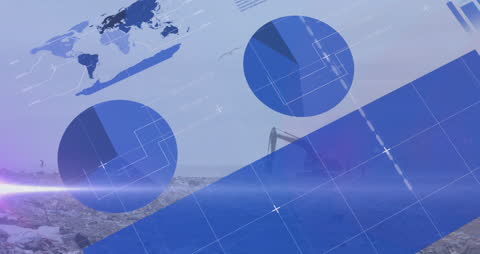 Graphs Blending Data Analytics with Landfill Scene