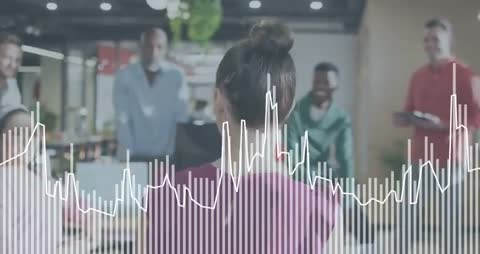 Business Meeting Presenter Enhancing Communication with Visual Tech