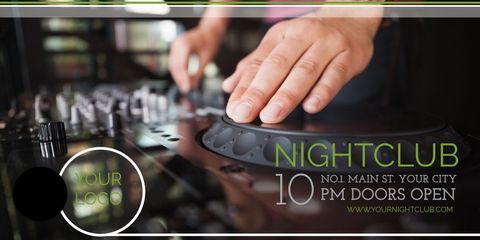 dynamic dj mixing at nightclub event - Download Free Stock Templates Pikwizard.com