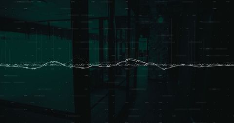 Dynamic Line Graph Transmits Data in Modern Office Environment - Download Free Stock Images Pikwizard.com