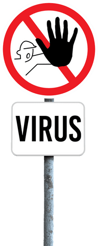 warning sign with virus alert concept on transparent background - Download Free Stock Videos Pikwizard.com