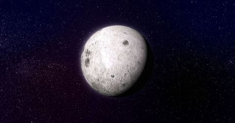 High Resolution Moon in Starry Night Sky - Download Free Stock Images Pikwizard.com