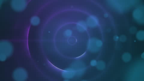 Abstract Spirals And Circles On Blue Background