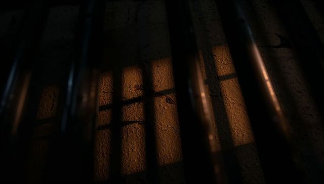 Metal Bars Casting Shadows With Warm Light Providing Subtle Glow