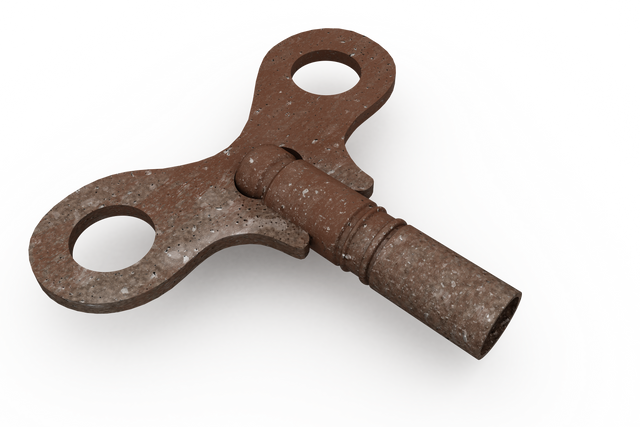 Vintage Brown Winding Key on Transparent Background Illustration - Download Free Stock Videos Pikwizard.com