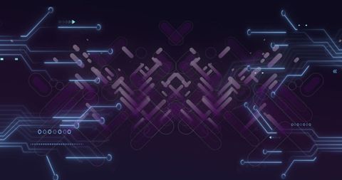Futuristic Geometric Patterns with Digital Circuits - Download Free Stock Images Pikwizard.com