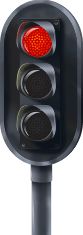 transparent traffic light illustration with red light emphasized - Download Free Stock Videos Pikwizard.com
