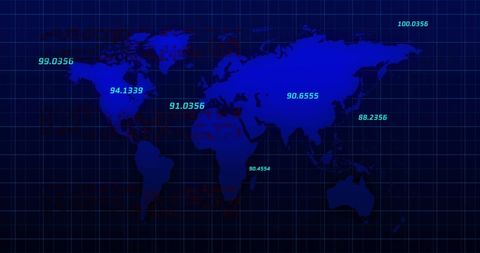 Global Data Points on Abstract World Map with Digital Interface - Download Free Stock Images Pikwizard.com