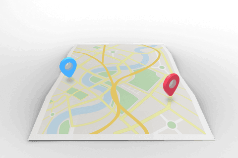 digital map with route points on transparent background illustration - Download Free Stock Videos Pikwizard.com