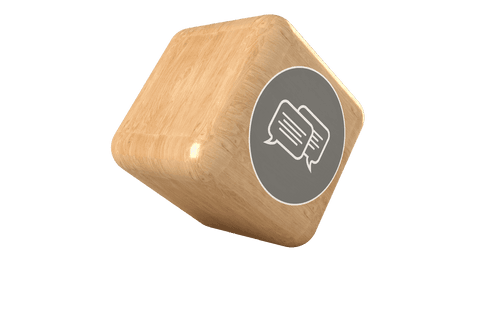 Transparent Cube with Speech Bubble Symbol for Communication Concept - Download Free Stock Videos Pikwizard.com