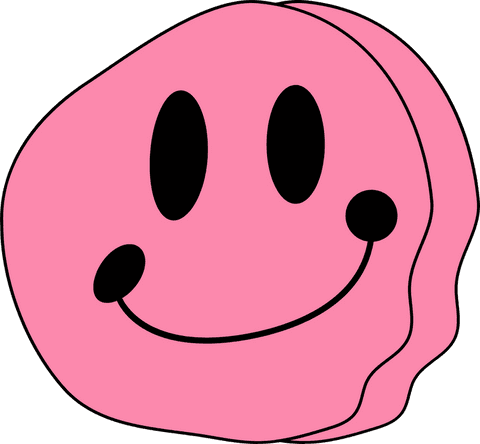 playful pink smiling blob on transparent background - Download Free Stock Videos Pikwizard.com