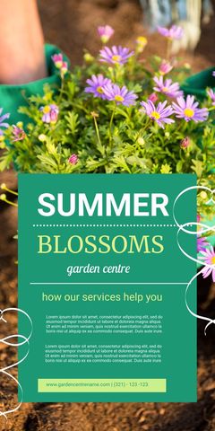 bright summer blossoms promoting garden centre services - Download Free Stock Templates Pikwizard.com